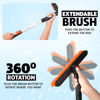 Picture of EcoNour 63" Extendable Snow Brush & Ice Scraper with 360° Pivoting Head | Telescopic Aluminum Handle | Extra Long Snow Brush for Car Windshield, Roof & SUVs | Heavy Duty Ice Scraper for Trucks