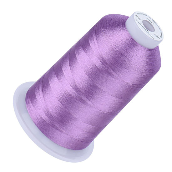Picture of Simthread Embroidery Thread 5500 Yards Lilac 612, 40wt 100% Polyester for Brother, Babylock, Janome, Singer, Pfaff, Husqvarna, Bernina Machine