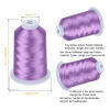 Picture of Simthread Embroidery Thread 5500 Yards Lilac 612, 40wt 100% Polyester for Brother, Babylock, Janome, Singer, Pfaff, Husqvarna, Bernina Machine