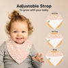 Picture of 8-Pack Organic Baby Bandana Drool Bibs for Girls - Super Absorbent Baby Bibs for Baby Girls, Baby Boys, Soft Cotton Bandana Bibs, Baby Drool Bib, Teething Bibs for Infant, Toddler, Bib Girl (Fleur)