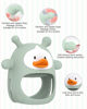 Picture of 【3 Packs】 Teething Toys for Babies 0-6 Months, Never Drop Silicone Baby Teether, Hand Pacifier for Sucking Babies, Soothing Pain Relief, Best Chew Toy for Teething Baby, Teething Mitten for New Born