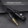 Picture of Twozoh XLR Female to 1/4 Inch (6.35mm) TRS Cable 6.6FT 2 Pack, Quarter Inch Jack Balanced to XLR Microphone Cable (Professional/HiFi)