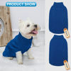 Picture of Mihachi Turtleneck Dog Sweater - Winter Coat Apparel Classic Cable Knit Clothes with Leash Hole for Cold Weather, Ideal Gift for Pet in New Year Royal Blue X-Small