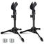 Picture of Mictop 2 Pack Desktop Mic Stand, Portable Foldable Tripod with Mic Clip Holder, Adjustable Microphone Stand For Dynamic Microphone.