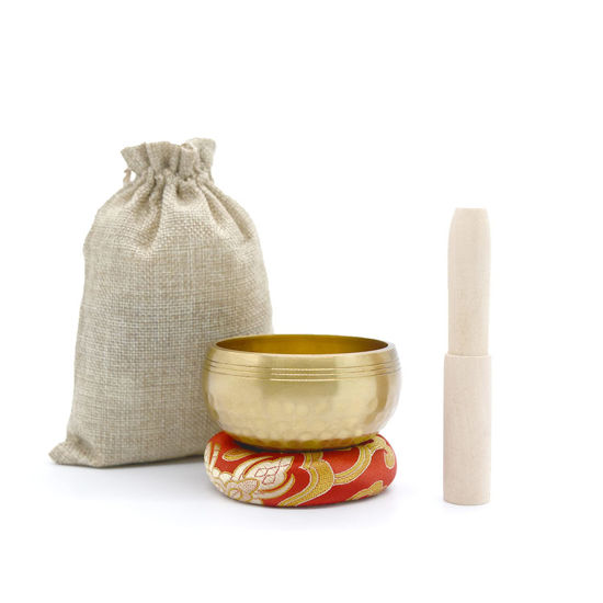 Picture of Singing Bowls, Tibetan Singing Bowl Set, Meditation Bowl, Sound Bowls-Easy To Play for Beginners