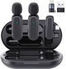 Picture of Professional Wireless Lavalier Microphone for iPhone iPad Android PC with Adapter Included, Noise Reduction Clip on Lapel Mic with Charging Case for YouTube, Recording, Vlog, Tiktok, Live Streaming