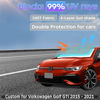 Picture of Sun Shade Sunshade for 2015-2021 Volkswagen Golf Windshield Cover, 2-Layers Sun Shield for VW Golf GTI 240T Silver Coating Sun Visor Foldable Window Shade Blocks UV Rays Car Accessories