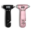 Picture of BLINGSTING Car Emergency Escape Hammer, Seatbelt Cutter, Window Breaker Tool, Interior Visor Strap, New Driver Vehicle Safety Essentials, Cute Car Accessories for Women - Black & Pink, 2 Count