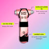 Picture of BLINGSTING Car Emergency Escape Hammer, Seatbelt Cutter, Window Breaker Tool, Interior Visor Strap, New Driver Vehicle Safety Essentials, Cute Car Accessories for Women - Black & Pink, 2 Count