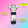 Picture of BLINGSTING Car Emergency Escape Hammer, Seatbelt Cutter, Window Breaker Tool, Interior Visor Strap, New Driver Vehicle Safety Essentials, Cute Car Accessories for Women - Black & Silver, 2 Count