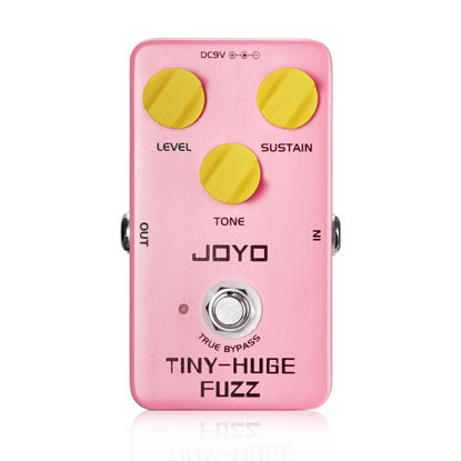 Picture of JOYO Fuzz Guitar Pedal Classical Vintage Fuzz Tone for Electric Guitar Punchy Bass and Long Sustain Tone True Bypass (TINY-HUGE JF-26)