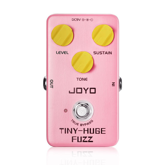 Picture of JOYO Fuzz Guitar Pedal Classical Vintage Fuzz Tone for Electric Guitar Punchy Bass and Long Sustain Tone True Bypass (TINY-HUGE JF-26)