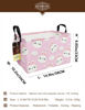 Picture of HUNRUNG Rectangle Storage Basket Cute Canvas Organizer Bin for Pet/Children Toys, Books, Clothes Perfect for Rooms/Playroom(REC-Purple-Cute Rabbit)