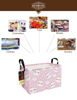 Picture of HUNRUNG Rectangle Storage Basket Cute Canvas Organizer Bin for Pet/Children Toys, Books, Clothes Perfect for Rooms/Playroom(REC-Purple-Cute Rabbit)