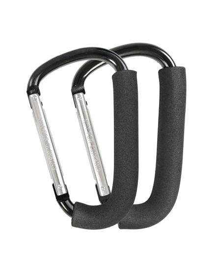 Picture of Stroller Hooks, 6.3" Large Stroller Clip, 2 Pack Stroller Hooks for Hanging Bags and Shopping, Stroller Accessories for Mommy, Large Carabiner