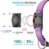 Picture of Upgraded AirTag Dog Collar, IP68 Waterproof Air Tag Dog Collar Holder, Reflective, Ultra-Durable, Comfortable Padded, Heavy Duty Dog Collars for Small Medium Large Dogs (L (14.8"-20.3"), Purple)