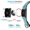 Picture of Upgraded AirTag Dog Collar, IP68 Waterproof Air Tag Dog Collar Holder, Reflective, Ultra-Durable, Comfortable Padded, Heavy Duty Dog Collars for Small Medium Large Dogs (S (10.6"-13.6"), LightBlue)