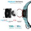 Picture of Upgraded AirTag Dog Collar, IP68 Waterproof Air Tag Dog Collar Holder, Reflective, Ultra-Durable, Comfortable Padded, Heavy Duty Dog Collars for Small Medium Large Dogs (M (12.6"-17.1"), LightBlue)