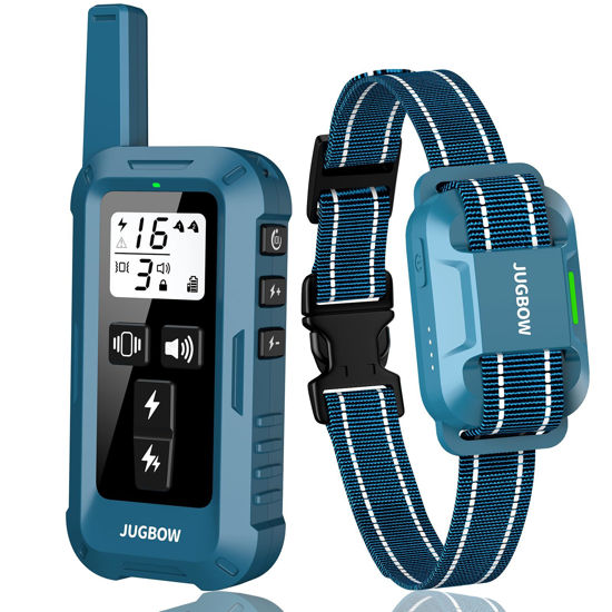 Picture of Jugbow Dog Shock Collar - 4200FT Dog Training Collar with Remote, IPX8 Waterproof Electric Collar with 4 Training Modes, Security Lock, Rechargeable Shock Collar for Dogs 5-120lbs