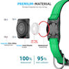 Picture of Upgraded AirTag Dog Collar, IP68 Waterproof Air Tag Dog Collar Holder, Reflective, Ultra-Durable, Comfortable Padded, Heavy Duty Dog Collars for Small Medium Large Dogs (XS (10.25"-13"), Teal)