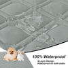 Picture of hyha Waterproof Dog Bed Blanket, Soft Pet Blankets, Waterproof Couch Cover for Dogs, Reversible Sofa Covers Washable for Furniture (30x70 Inch, Grey/Dark Grey)