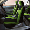 Picture of FH Group Car Seat Covers Front Set Green Cloth - Seat Covers for Low Back Car Seats with Removable Headrest, Universal Fit, Automotive Seat Cover, Airbag Compatible Car Seat Cover for SUV, Sedan, Van