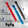 Picture of UNCO- Pencil Tire Pressure Gauge, 3 Pack, 10-75 PSI, Tire Gauges for Tire Pressure, Tire Gauge, Air Pressure Gauge for Tires, Tire Air Gauge Tire Pressure, Car Tire Pressure Gauge, Bike Tire Guage
