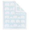 Picture of Living Textiles Chenille Baby Blanket - Blue Elephant Ultra Soft, Thick, and Versatile | Warm Blanket for Newborns, Throw Blanket for Crib, Stroller Cover | Perfect Baby Gift 40 x 30 inches