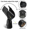 Picture of Mictop Universal Microphone Clip Holder, Comes with 5/8" Male to 3/8" Female Screw Adapter Suitable for Handheld Microphones, 2-Pack