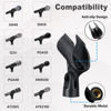 Picture of Mictop Universal Microphone Clip Holder, Comes with 5/8" Male to 3/8" Female Screw Adapter Suitable for Handheld Microphones, 2-Pack