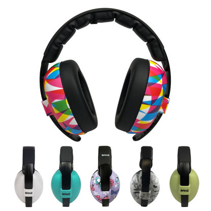Picture of Banz Bubzee Baby Ear Defenders 0-2 Years - Loud Noise Canceling Baby Headphones & Toddler Ear Muffs, Size Adjustable