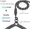Picture of iYoShop Dual Dog Leash, Double Dog Leash, 360 Swivel No Tangle Walking Leash, Shock Absorbing Bungee for Two Dogs, Black, Large (25-150 lbs)