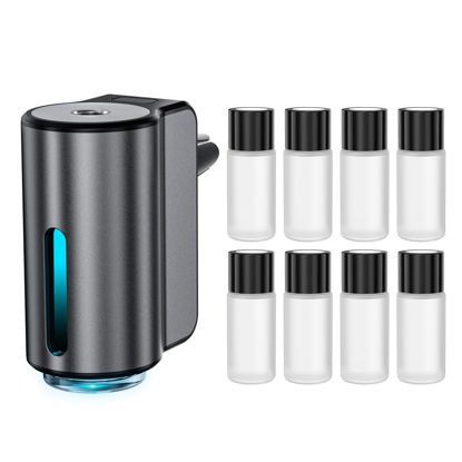Picture of Smart Car Air Freshener, Car Air Freshener Diffuser, Car Diffuser Air Freshener with Three Adjustable Modes, Aromatizante para Carro, Car Diffuser with 8pcs Essential Oil(Black)
