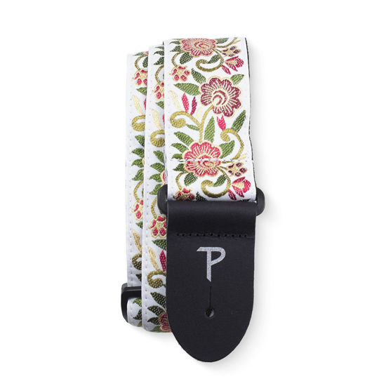 Picture of Perri’s Leathers Ltd. - Guitar Strap - Nylon - Jacquard - Regal Flower - Adjustable - For Acoustic/Bass/Electric Guitars - Made in Canada (TWS-7584)