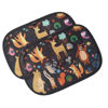 Picture of Car Window Sun Shade for Baby - Sun Blocker Cover - Sun Visor for Car Side Window - Sun Shield Protector for Baby - Sunshades for Side and Rear Car Windows - Cartoon Animal Design (2 Pack) 19"x12"