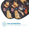 Picture of Car Window Sun Shade for Baby - Sun Blocker Cover - Sun Visor for Car Side Window - Sun Shield Protector for Baby - Sunshades for Side and Rear Car Windows - Cartoon Animal Design (2 Pack) 19"x12"