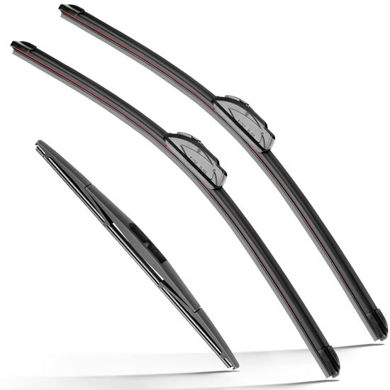 Picture of RAINTOK Windshield Wiper Blades Replacement for BMW X5 2014 2015 2016 2017 2018 Original Factory Quality Front Rear Wipers Blade Set for My Car - 24" 20" 12" (Pack of 3)