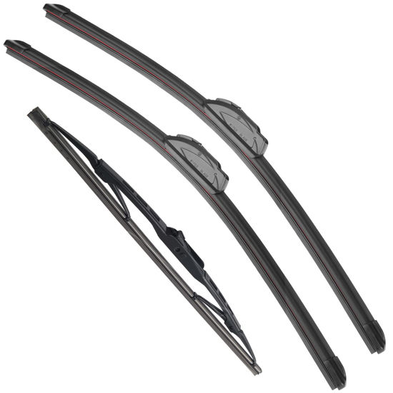 Picture of RAINTOK Windshield Wiper Blades Replacement for Dodge Grand Caravan 2008 2009 2010 2011 2012 2013 2014-2019 Original Factory Quality Front Rear Wipers Blade Set for Car - 26" 20" 16" (Piece of 3)