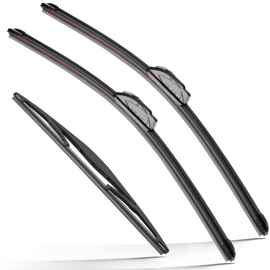 Picture of RAINTOK Windshield Wiper Blades Replacement for 2012-2018 Subaru Forester / 2015-2019 Subaru Outback Original Factory Quality Front Rear Wipers Blade Set for My Car - 26" 17" 14" (Pack of 3)