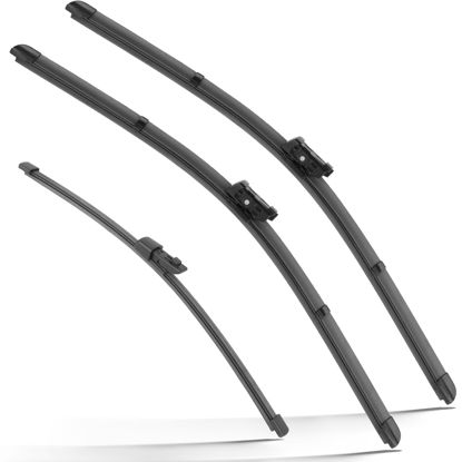 Picture of RAINTOK Windshield Wiper Blades Replacement for VW Volkswagen Tiguan 2018 2019 2020 2021 2022 Original Factory Quality Front Rear Wipers Blade Set for My Car - 25" 22" 14" (Pack of 3)