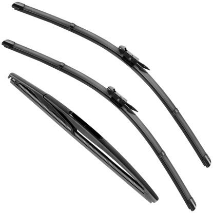 Picture of RAINTOK Windshield Wiper Blade Set Replacement for 2012-2017 Chevy Chevrolet Sonic/Aveo/2011-2017 Holden Barina Original Equipment Replacement Front Rear Wiper Blades-26"/15"/11" (Set of 3) Pinch Tab