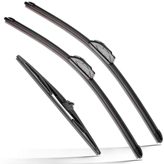 Picture of RAINTOK Windshield Wiper Blade Set Replacement for 2009-2015 Honda Pilot Original Equipment Replacement Front Rear Wiper Blades - 22"/21"/14" (Pack of 3)