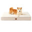 Picture of EHEYCIGA Orthopedic Dog Beds for Large Dogs with Removable Washable Cover, Camel, 36x27