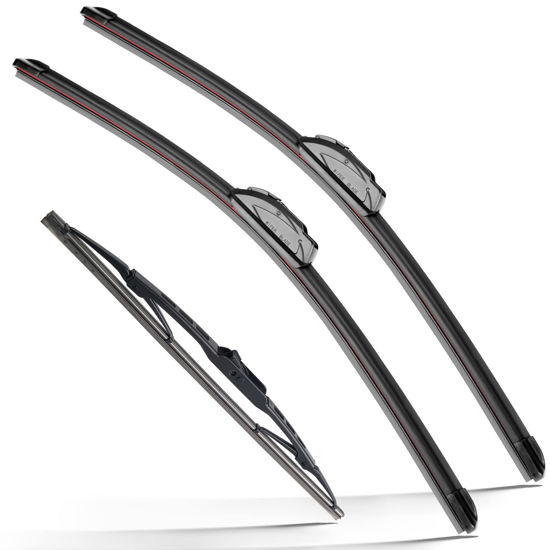 Picture of RAINTOK Windshield Wiper Blades Replacement for Honda CRV CR-V 2002 2003 2004 2005 2006 Original Factory Quality Front Rear Wipers Blade Set for My Car - 21" 20" 10" (Pack of 3)