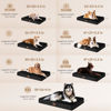 Picture of EHEYCIGA Orthopedic XL Dog Beds for Extra Large Dogs with Removable Washable Cover for Crate, Black, 41x27