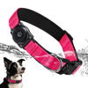 Picture of Upgraded AirTag Dog Collar, IP68 Waterproof Air Tag Dog Collar Holder, Reflective, Ultra-Durable, Comfortable Padded, Heavy Duty Dog Collars for Small Medium Large Dogs (M (12.6"-17.1"), Hotpink)