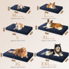Picture of EHEYCIGA Orthopedic XXL Dog Beds for Jumbo Dogs with Removable Washable Cover for Crate, Navy, 47x29