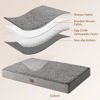Picture of EHEYCIGA Orthopedic XL Dog Beds for Extra Large Dogs with Removable Washable Cover for Crate, Light Grey, 41x27