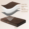 Picture of EHEYCIGA Orthopedic XL Dog Beds for Extra Large Dogs with Removable Washable Cover, Brown, 44x32