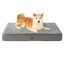 Picture of EHEYCIGA Orthopedic Foam Dog Bed for Large Dogs, 35"L x 23"W x 3.5"Th, Light Grey